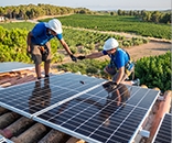 Solar Panels are cleaned by expert of solar mechanical engineers